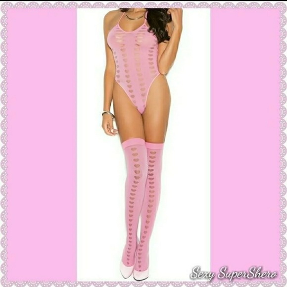 ⚡💗Love Will Never Burn Out Pink Lingerie Set - Picture 2 of 8